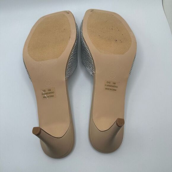 CUSHIONAIRE Women's One Band Dress Sandal +Memory Foam 10 CRYSTAL - Picture 5 of 8